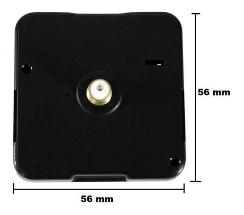 Imagen 4 de 10 de Set X5 Mecanismos Silenciosos 16mm Reloj Pared Gancho Agujas
