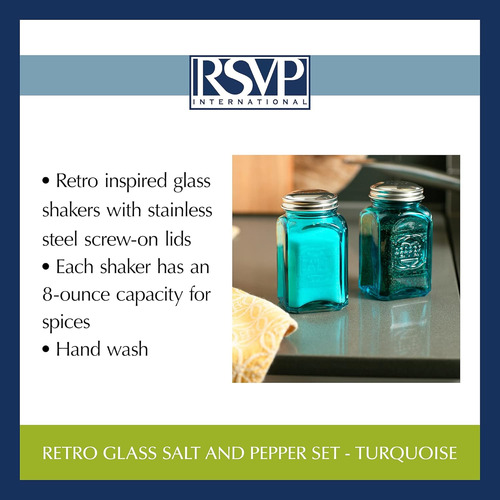 Rsvp International Jumbo Retro Sal Y Pimienta De Cristal,...