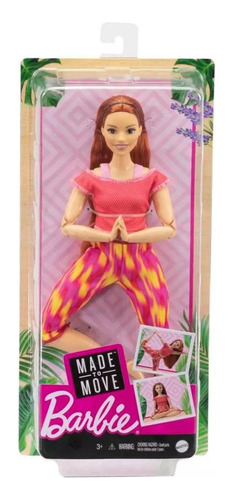 Muñeca Barbie Made To Move Yoga Totalmente Articulada Mattel