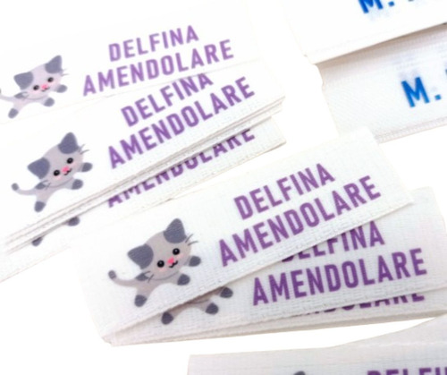 60 Etiquetas Personalizadas De Raso Termoadhesivas