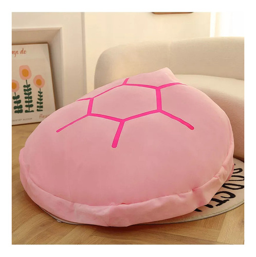 Almohada Lazy Doll con caparazón de tortuga, 80 cm, color rosa