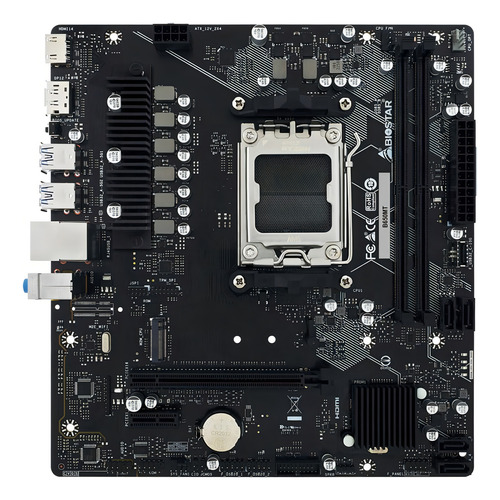 Placa base Biostar B650mt Amd Matx Ddr5, Am5, color negro