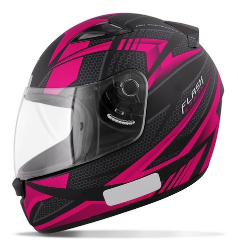 Capacete Ebf De Moto New Spark Flash Fosco Cor Rosa Tamanho do capacete 60