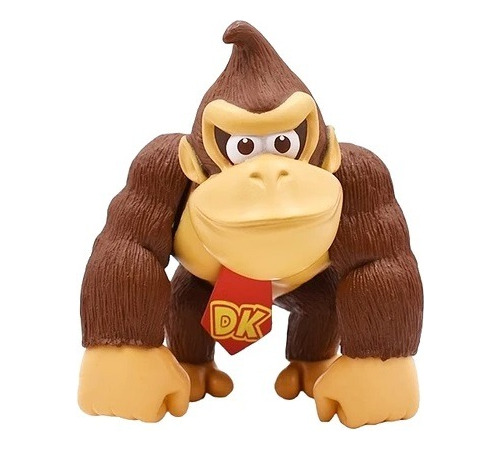 Figura De Donkey Kong 14 Cm Articulado Juguetes Mario Bros