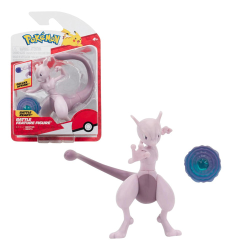 Figura Pokémon Mew Two 11 Cm - Battle Ready  