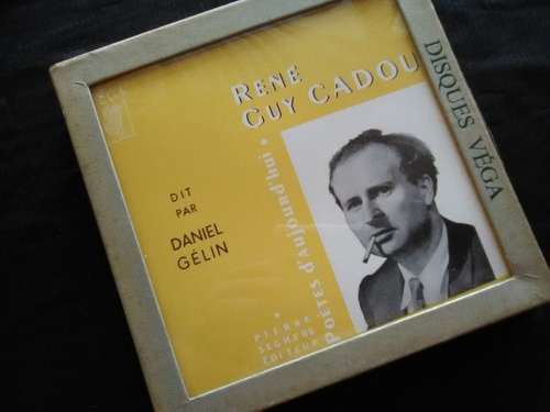 Poesía René Guy Cadou Dit Par Daniel Gelin  Libro Y Vinilo 