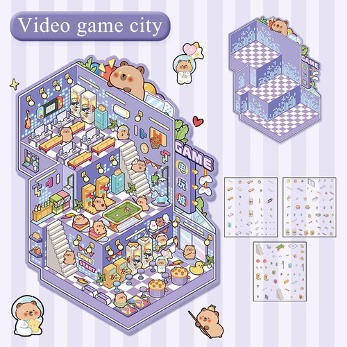 4 Juegos De Pegatinas Grandes For Casa En 3d
