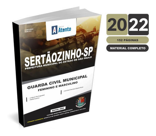 Apostila Sertãozinho-sp - Guarda Cívil Municipal 2022