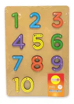 Comprar Letras O Números Tablero De Madera Con Encastre Planz Numeros