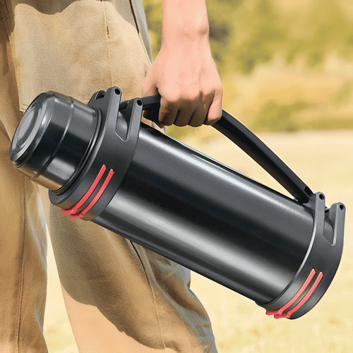 Garrafa Térmica Inox 2000ml 2l Com Alça Espacial E Camping