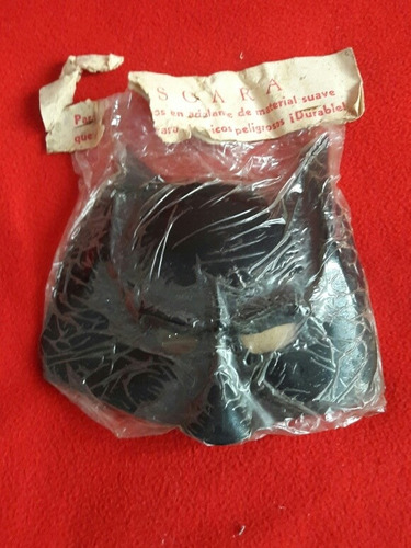 Antigua Mascara De Batman Plastico  Bootleg Años 70 S  !!