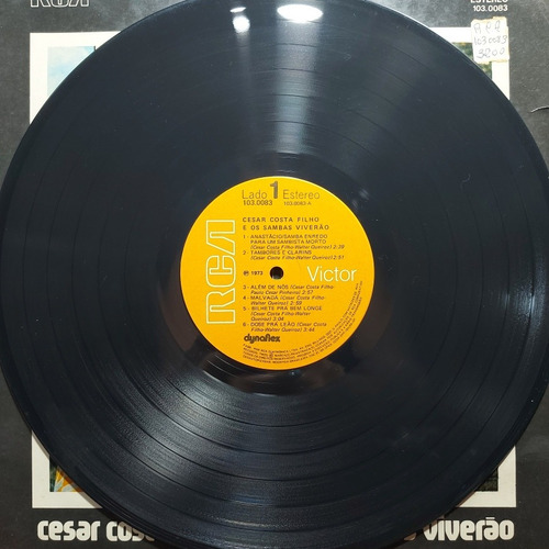 Imagem 3 de 6 de Vinil Lp Cesar Costa Filho E Os Sambas Viverão