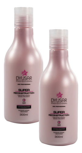 Kit 2 Condicionadore De Salão Reconstrução Super Dyusar