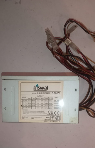 Fuente De Pc Biswal 350 Watts