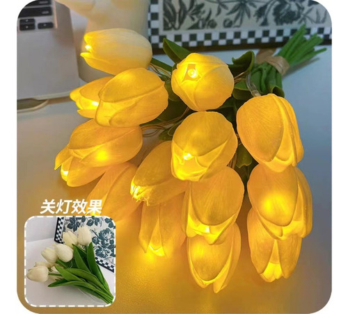 Luz De Vaso De Tulipa Simulada