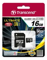 Comprar Cartão Memória Transcend Microsdhc 16gb Class 10 Uhs1 90mbu002Fs