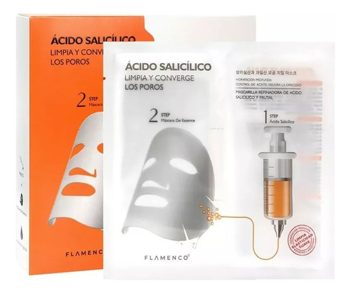 Pack 10 Mascarillas Faciales 2 Pasos Flamenco  Tipo De Piel