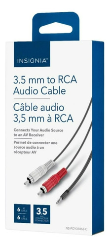 Insignia: Cable De Audio  Y  (6')