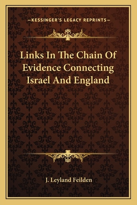 Libro Links In The Chain Of Evidence Connecting Israel An...