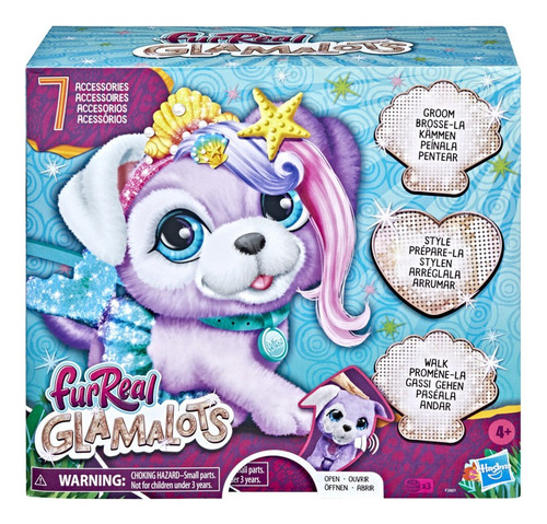 Peluche Furreal Glamalots Sirenita Color Lila