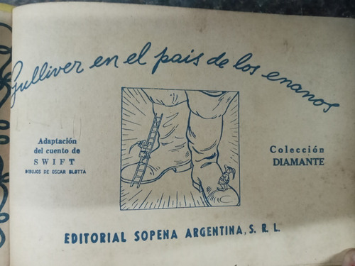 Imagen 2 de 6 de Gulliver En El Pais De Los Enanos * Dibujos Oscar Blotta *