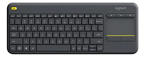 Teclado Inalámbrico Con Touchpad K400 Plus Logitech Color del teclado Negro Idioma Español