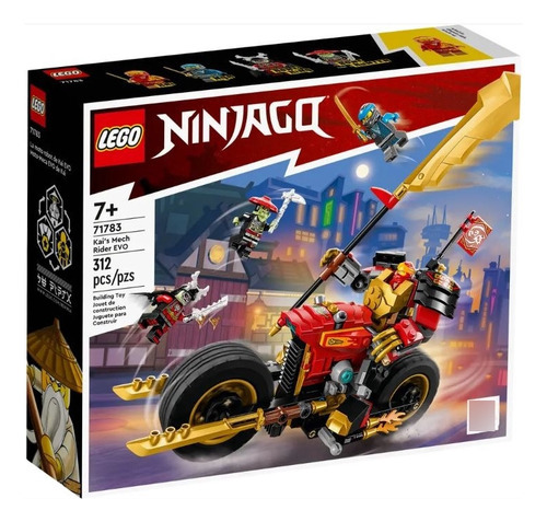 Lego Ninjago Moto-meca Evo De Kai 71783 Cantidad de piezas 312
