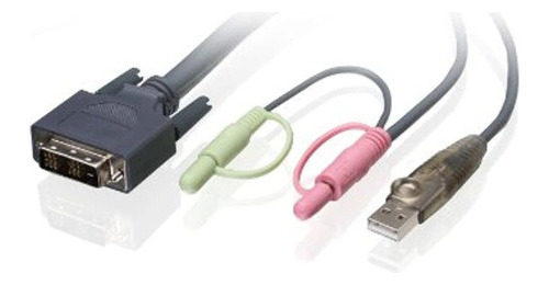 Cable Kvm Usb De Enlace Unico Dvi-d De Iogear, 16 Pies, G2l