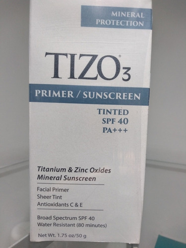 Imagen 4 de 4 de Protector Solar Mineral Tizo 3 Spf 40 Con Color 50g