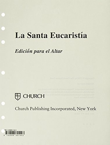 La Santa Eucaristia Altar Edition - Church..., De Church Publish. Editorial Church Publishing En Español