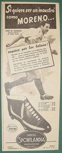 Publicidad Futbol Moreno River Plate Botines Sportlandia