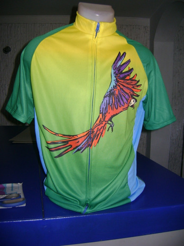 Camisa De Ciclismo Animal Pájaro Saldo De Exportación 