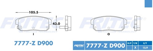 Balatas Trasero Nissan Sentra 2004 2.5l Ceramicas D900 Fmsi