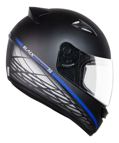 Capacete Fechado Ebf New Spark Black Edition 2 Preto Fosco