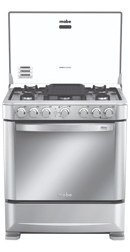 Cocina De Piso A Gas 76 Cm Inox Mabe - Cmp7630fx0