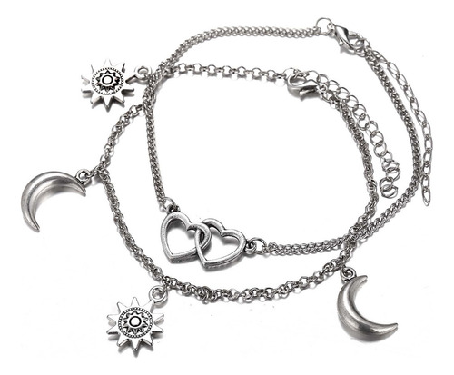 Joyas De Tobillo Foot Beach, Pulseras Para Mujer Con Diamant