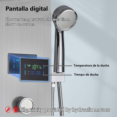 Led Paneles De Ducha Acero Inoxidable Sistema De Ducha