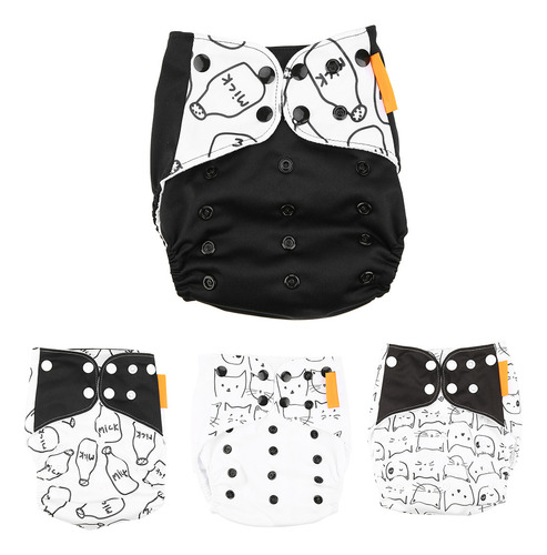 4 Unids/set Funda De Pañal De Tela Para Bebé Recién Nacido R