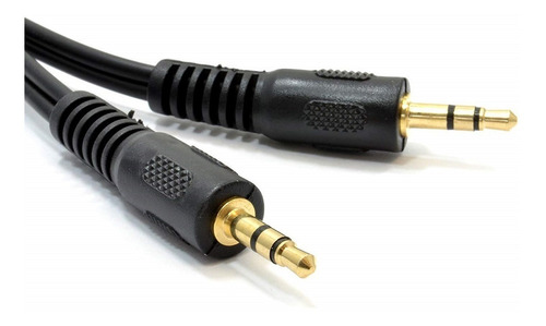 Imagen 1 de 6 de Cable Auxiliar Mini Plug 3.5 Mm. Macho 1,5 Metros Audio