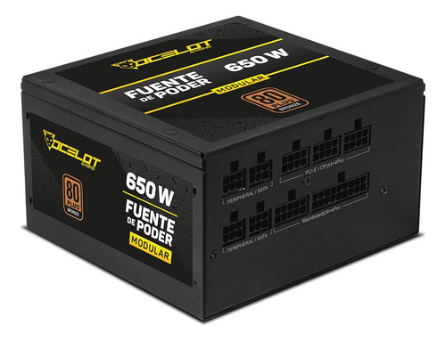 Ocelot Gaming Fuente De Poder Ops650. Formato Atx, 650 Watts