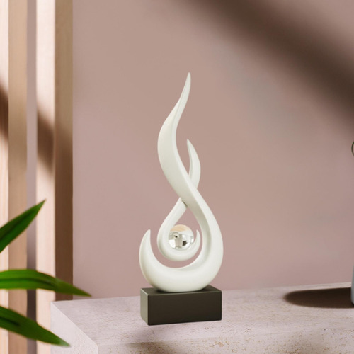 Estatua Abstracta De Fuego, Adorno De Escritorio,