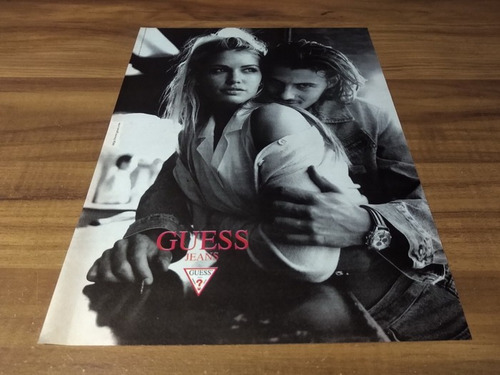 (pg564) Publicidad Valeria Mazza * Guess Jeans (Usado)