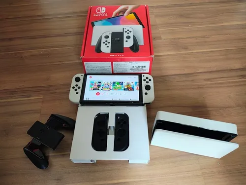 Nintendo Switch Oled 64gb + 256sd Cheio + Caze Kamikaze