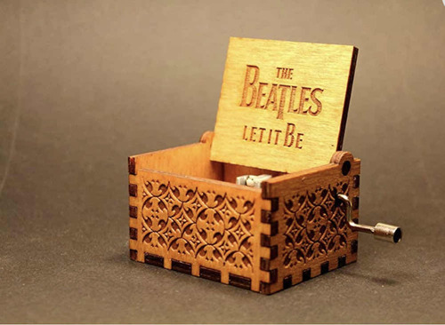 Caja Musical Con Manivela The Beatles Let It Be