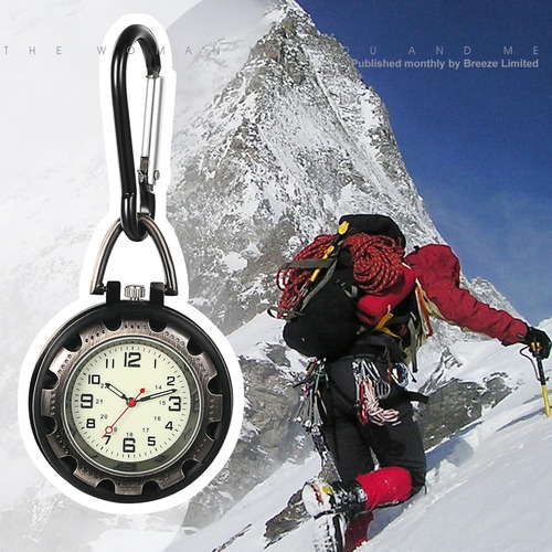 Reloj De Bolsillo Plata Antigua Redondo Resistente Al Agua