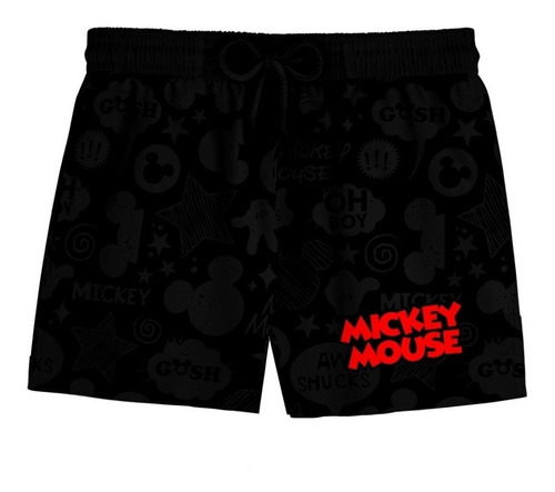 Short Praia Mickey Skecth Mouse Bermuda Masculino Ref0227