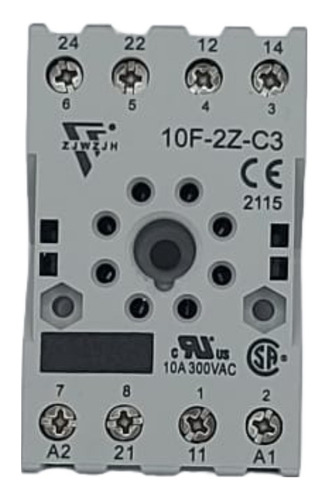 Base De Relevador De 8 Pin 10f-2z-c3-w Jinhong