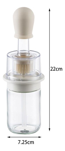 Botella De Aceite Con Cepillo De Silicona 2 En 1 180ml Para