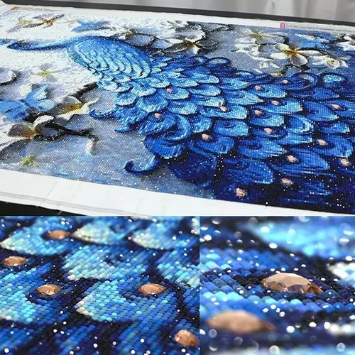 Diamond Painting Kit Mosaico De Pavo Real 30x40cm