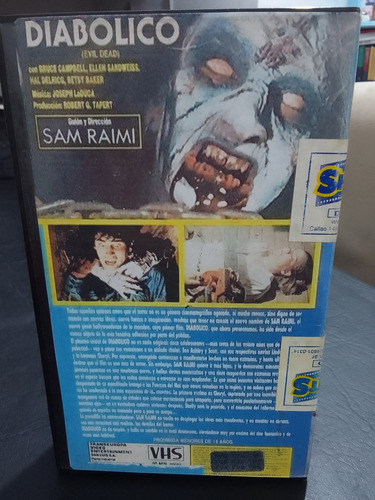 Evil Dead-diabolico-coleccion-duplicados-vhs-1987 (Usado)